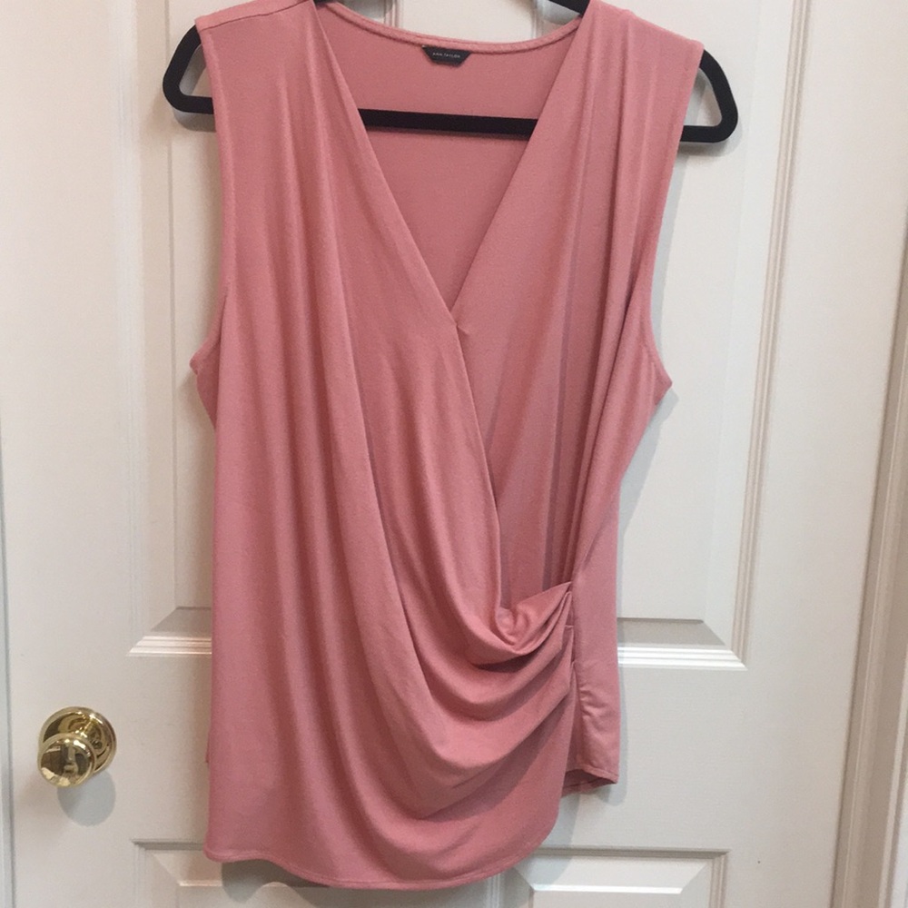 Elegant Salmon Drape Knit Top